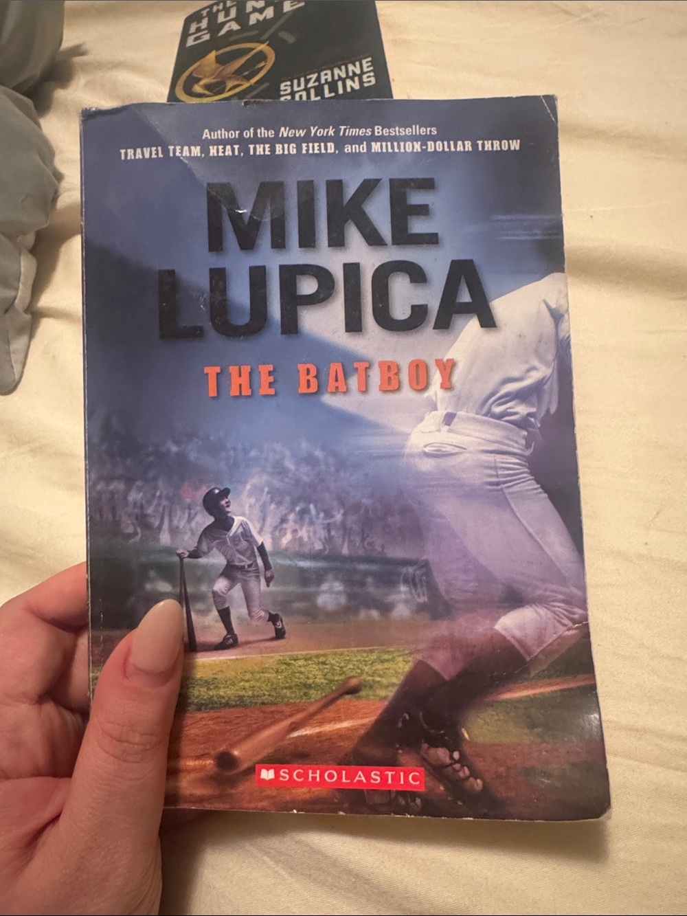 Scholastic Mike Lupica The Batboy — Blue Cover with Orange Title